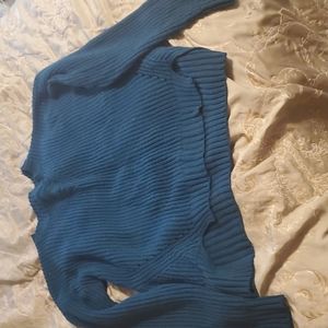 Teal sweater
